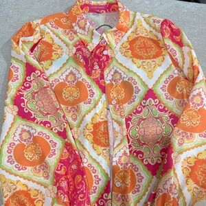 Flying Tomato flowy blouse vibrant